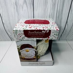 ScentSationals Christmas Gnome Full-Size Wax Warmer Limited Edition NEW